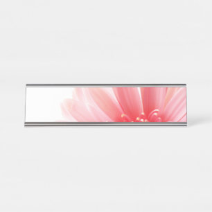 Pink Gerbera Daisy Bureau Naambordje
