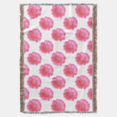 Pink gerbera daisy deken (Voorkant Verticaal)
