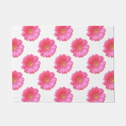 Pink gerbera daisy deurmat (Voorkant)