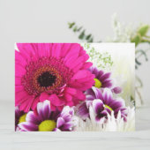 Pink Gerbera Daisy Kaart (Staand voorkant)