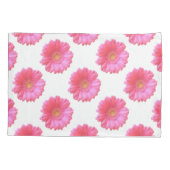 Pink gerbera daisy kussensloop (Achterkant)