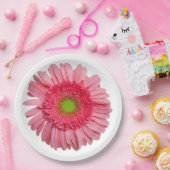 Pink Gerbera Daisy Papieren Bordje (Feest)