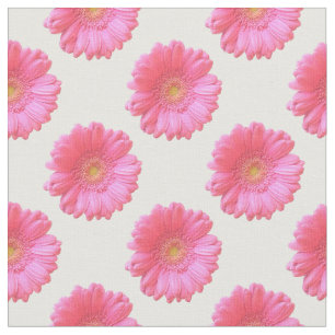 Pink gerbera daisy stof
