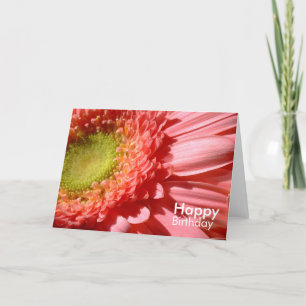 Pink Gerbera - Gelukkige Verjaardag Kaart