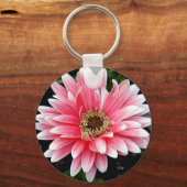 Pink Gerbera Sleutelhanger (Voorkant)