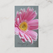 Pink Gerbera Visitekaartje (Achterkant)