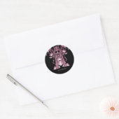 Pink Ghost Classic Ronde Sticker (Envelop)