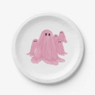 Pink Ghost Halloween Papier Bord
