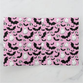 Pink ghosts, bats and pumpkins kaart (Binnen)