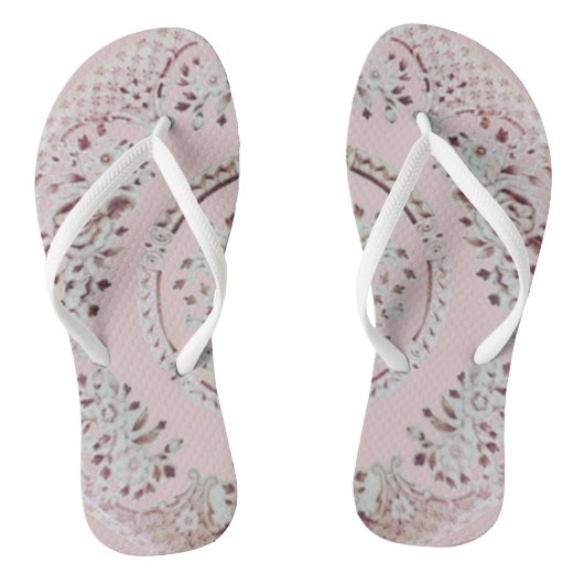 Pink Gibson Girl Teenslippers (Voetbed)