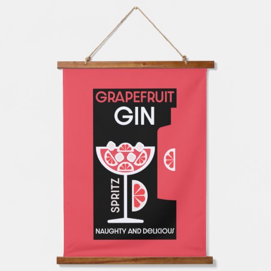 Pink Gin Hangend Wandkleed (Voorkant)