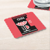 Pink Gin Kartonnen Onderzetters (Gebogen)