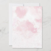 Pink Gingerbread House Christmas Baby shower Kaart (Achterkant)