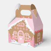 Pink Gingerbrood House Favor Box Bedankdoosjes (Achterkant)
