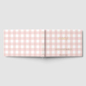 Pink Gingham Baby Shower Guest Book (Complet)