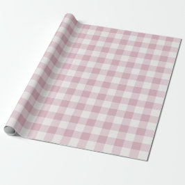 Pink Gingham Cadeaupapier