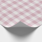 Pink Gingham Cadeaupapier (Hoek)