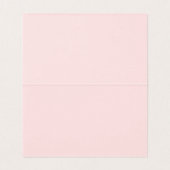 Pink Gingham Coquette Bow Place Card Table Decor (Inside Unfolded)