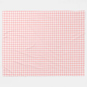 Pink Gingham Fleece Deken (Voorkant (Horizontaal))