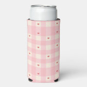 Pink Gingham Hearts Valentine (Seltzer Voorkant)