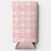 Pink Gingham Hearts Valentine (Voorkant)