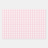 Pink Gingham Inpakpapier Vel (Voorkant)