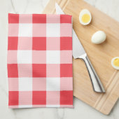 Pink Gingham Kitchen Towel Theedoek (Quarter Fold)
