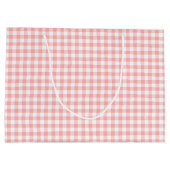 Pink Gingham Large Cadeautasje (Achterkant)