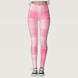Pink Gingham Leggings