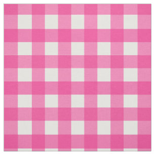 Pink Gingham Mini Check Stof