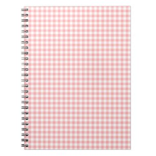 Pink Gingham Notitieboek