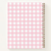 Pink Gingham Notitieboek (Achterkant)