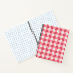 Pink Gingham Notitieboek - Soft Esthetic Journal