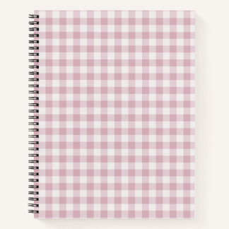 Pink Gingham Plaid Stripe Notitieboek