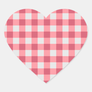 Pink Gingham Sticker – Gezellige en Schattigee vib