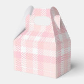 Pink Gingham Strawberry Verjaardag Bedankdoosjes (Achterkant)
