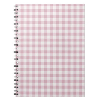 Pink Gingham Stripes Notitieboek