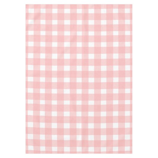 Pink Gingham Tafelkleed (Voorkant)
