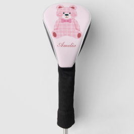 Pink Gingham Teddy Golfheadcover