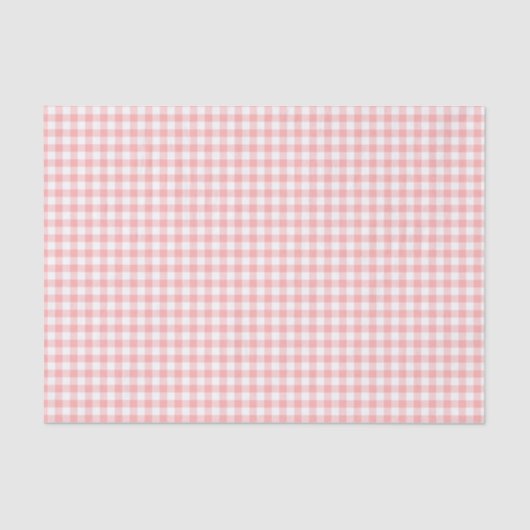Pink Gingham Tissuepapier (Voorkant)
