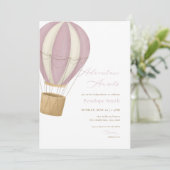 Pink Girl Adventure attend une invitation Baby sho (Debout devant)