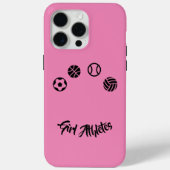 Pink Girl Athletes Iphone Case (Achterkant)