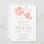 Pink Girl Baptism Invitation (Devant)