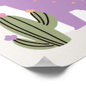 Pink Girl Dinosaur 2e Anniversaire Poster (Coin)