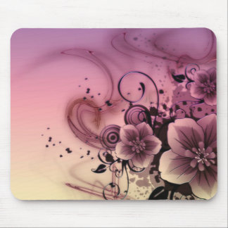 Pink Girlie Flower Mousepad Muismat