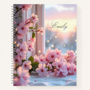 Pink Girly Custom afbeelding gepersonaliseerd Notitieboek
