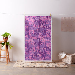 Pink Girly Digital Camo Camouflage Customizable Stof