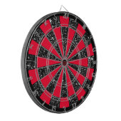 Pink Girly Geeky Darts Starry Sparkly Glittery Dartbord (Voorkant Links)