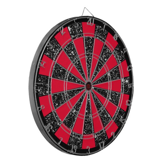 Pink Girly Geeky Darts Starry Sparkly Glittery Dartbord (Voorkant Links)