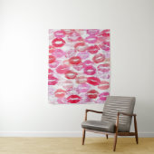 Pink Girly Kisses  Wandkleed (In situ)